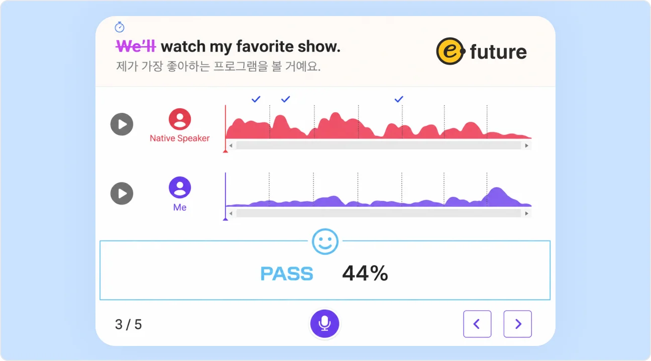 레벨별 영어 학습과 피드백